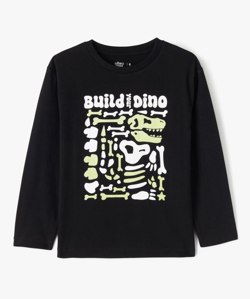 T-shirt manches longues dinosaure garçon